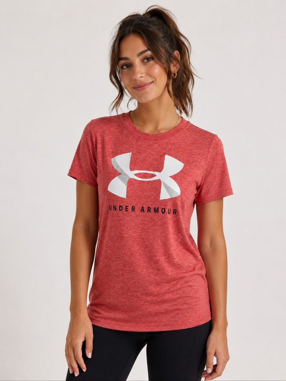 Under Armour Coral Logo Performance Tee